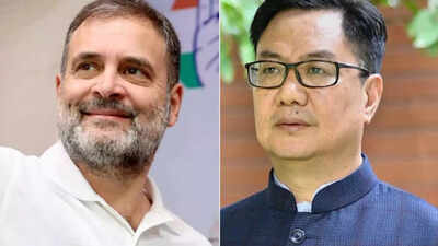 'When he speaks, his MPs get uncomfortable': Kiren Rijiju slams Rahul Gandhi; takes George Soros dig at Congress