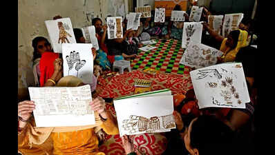 Women in Turbhe’s ‘Red Area’ stitch and draw path out of shadows