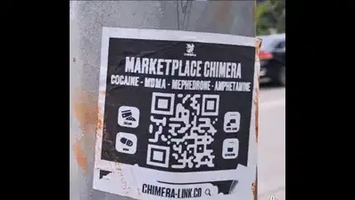 Now, QR codes on Panaji poles open drug menus on dark web