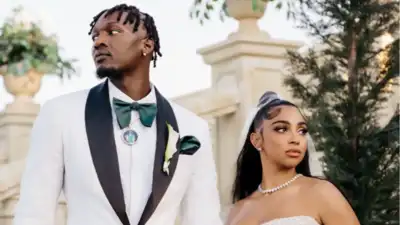 NBA star Dorian Finney-Smith ties knot with JazMyne Branch in Texas vineyard wedding