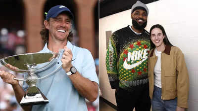 Caitlin Clark joins LeBron James to celebrate Tommy Fleetwood’s emotional tournament-defining win
