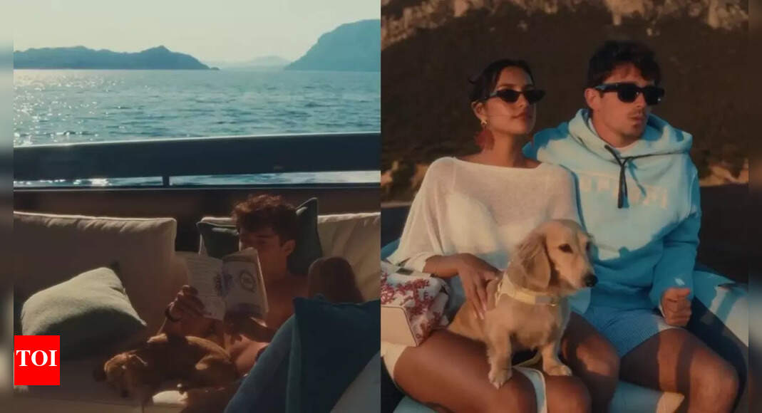 Charles Leclerc wraps up yacht holiday with girlfriend Alexandra Saint Mleux and “King Leo,” shares sunning glimpses