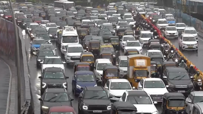 Heavy rains lash Mumbai: Extensive waterlogging triggers traffic chaos, flight delays, IndiGo issues advisory; IMD warns of more showers in next 2 days
