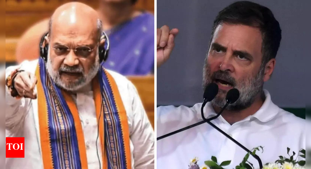 'When Manmohan Singh was PM ...': Amit Shah questions Rahul Gandhi's 'moral stand' on Constitution Amendment Bill; calls out 'double standards'