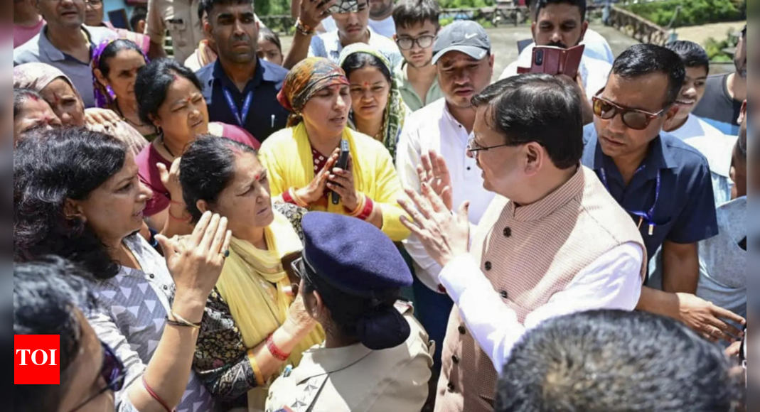 Uttarakhand CM Dhami stops his convoy to listen to problems of Tharali disaster-affected people