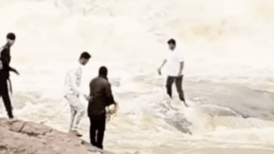 Caught on cam: YouTuber Sagar Kundu swept away while making video at Duduma waterfall in Odisha; search operations on