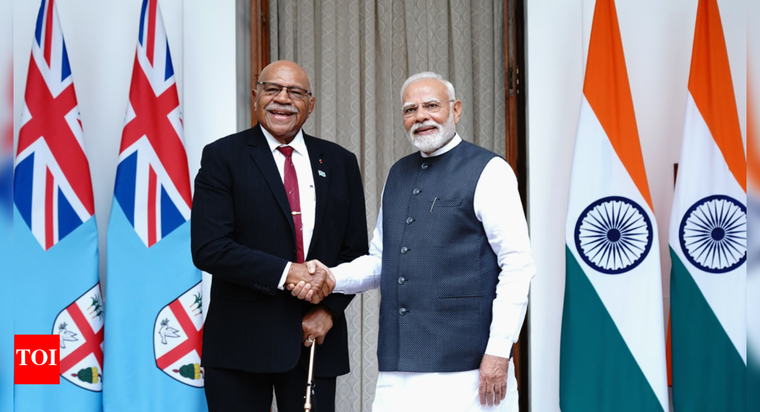 PM Modi meets Fijian PM Sitiveni Rabuka in Delhi: Leaders hold delegation-level talks; cooperation announced in health, defence and climate