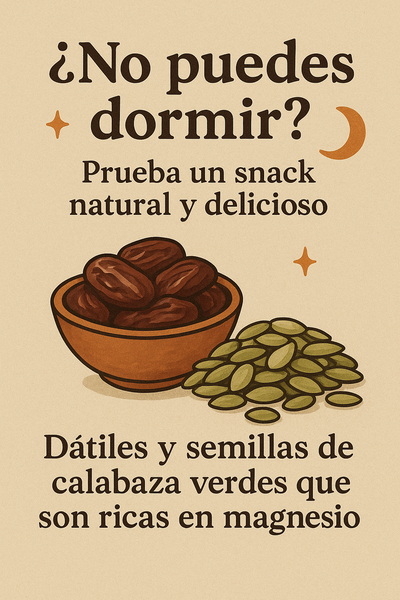 ¿Te cuesta dormir? Tal vez solo necesitas un dátil y unas semillas