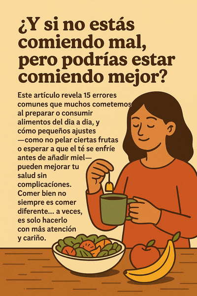 15 alimentos que probablemente estás comiendo “mal” (y cómo disfrutarlos mejor)