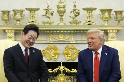  South Korean president says staff was worried ahead of his meeting with Trump; cites US leader's 'threatening' posts