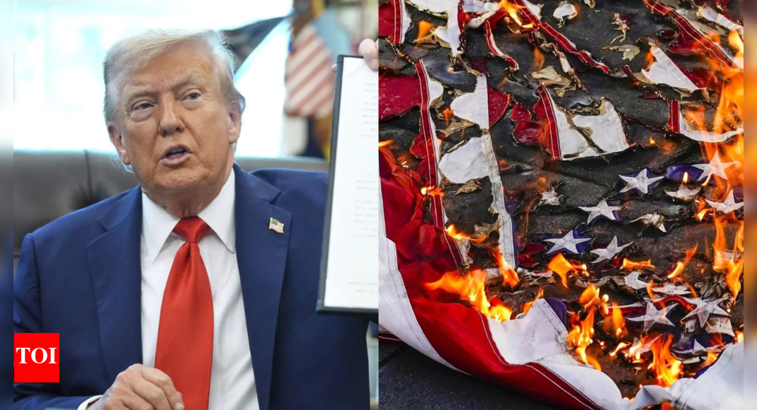 Burn a flag, get a year in jail’: Donald Trump’s executive order challenges 1989 Supreme Court ruling; what is America’s new flag-burning order? | World News