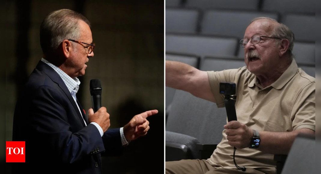 <div>'Get your head out of Trump’s a**': 'Pissed' Missouri voters heckle Republican Mark Alford</div>