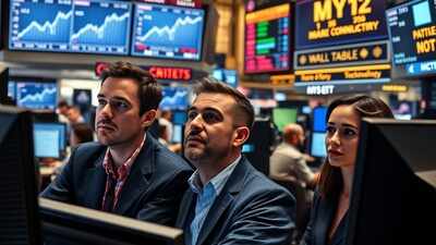 US stocks today: Wall Street trades just below record highs; Nasdaq jumps 0.1%, Dow slips over 50 points