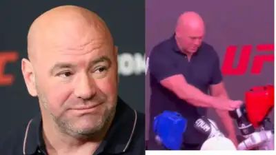 Dana White left in disbelief as MMA robot built for China’s G1 fighting league ignores protocol at UFC Shanghai demo