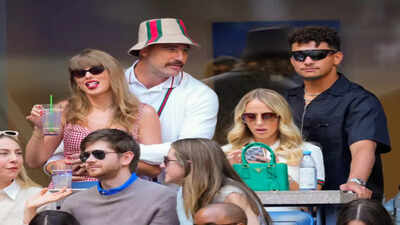 Patrick Mahomes is all hearts for Travis Kelce and Taylor Swift after making their engagement official