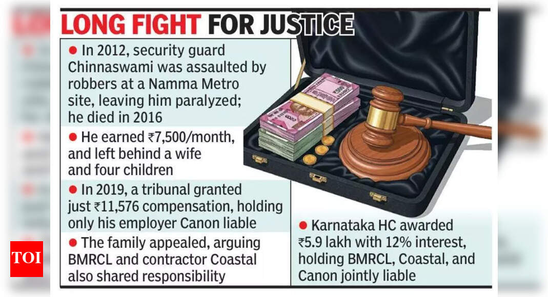 Delayed but delivered: 13 years on, Bengaluru guard’s family gets due