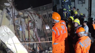 2 dead, 8 injured as portion of building collapses in Virar; several feared trapped, rescue operations underway