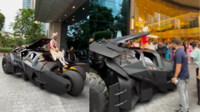  Indian groom makes superhero style wedding entry; watch the viral video