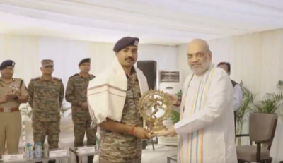  Amit Shah honours soldiers of Operation Mahadev; hails Sindoor strike