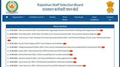 RSSB answer key 2025 released at rssb.rajasthan.gov.in, file objections on e-Mitra portal via SSO ID till 30 August