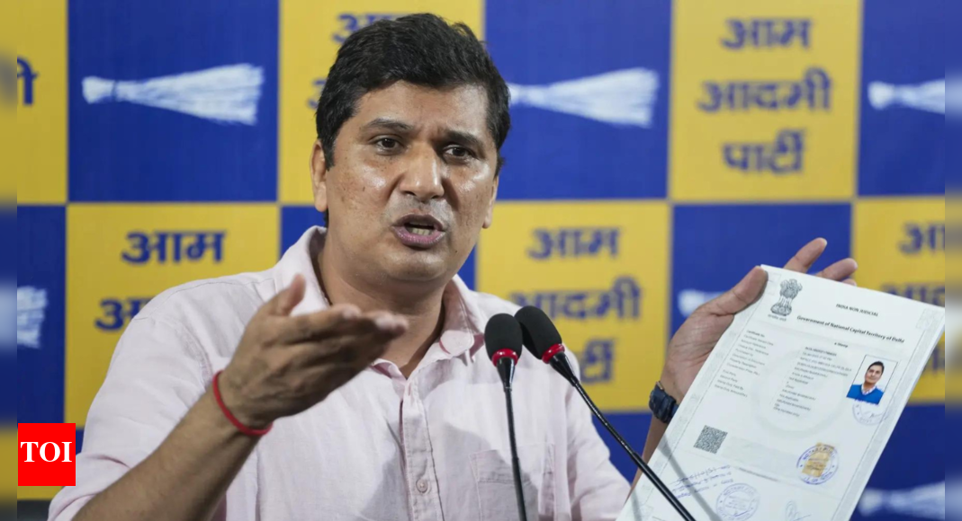 AAP's Saurabh Bharadwaj slams ED, alleges L-G conspired to frame him