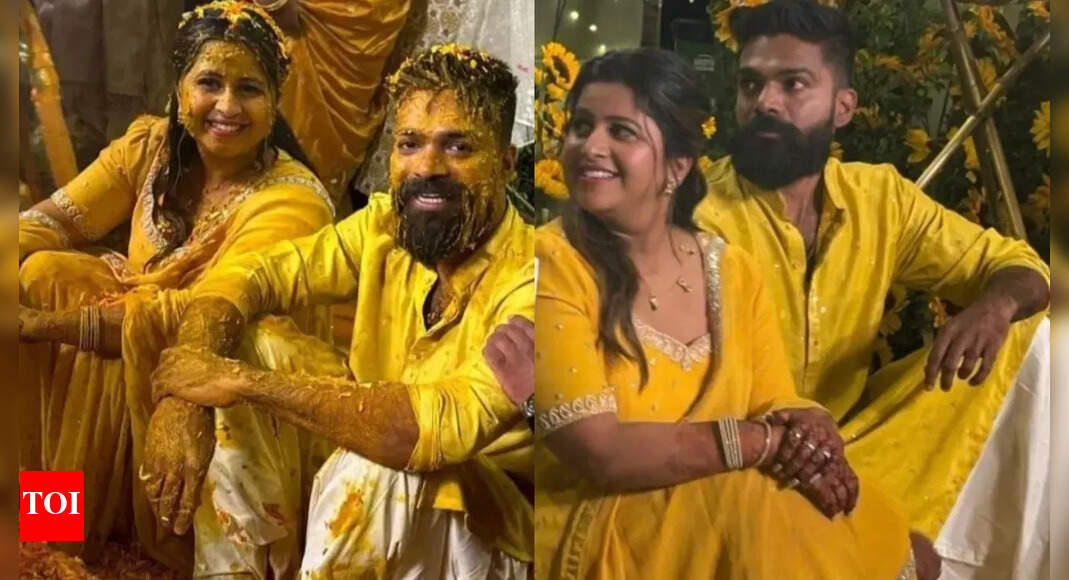 Wedding bells for Anchor Anushree: Popular Kannada TV host Anushree gets married to Roshan in Bengaluru