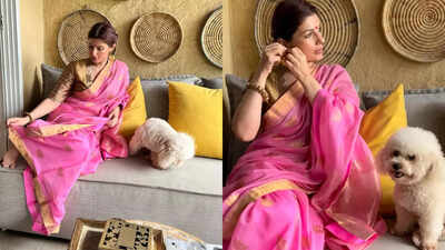 Twinkle Khanna’s Ganesh Chaturthi saree look is a masterclass in effortless festive dressing