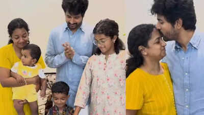 Sivakarthikeyan celebrates 15 years of marriage life with wife Aarthi, adorable family moment steals heart, in pics