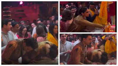 Ranveer Singh joins Deepika Padukone to supply prayers to Lord Ganesha; actor debuts NEW clean-shaven take care of ‘Dhurandhar’ shoot – WATCH |