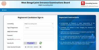 WBJEE counselling 2025 starts at wbjeeb.nic.in: Direct link for online registration and choice filling here