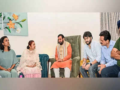Haryana CM Nayab Singh Saini visits late Punjabi actor Jaswinder Bhalla's residence to offer condolences to grieving family
