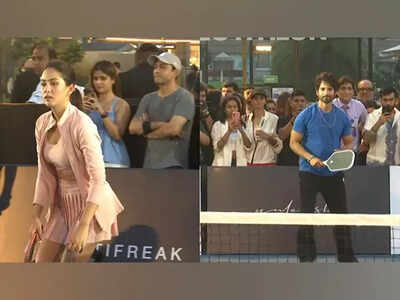 Shahid Kapoor and Mira Rajput show off their sporty side in fun pickleball faceoff