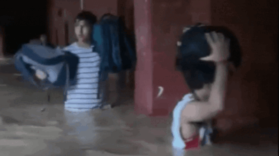  Jammu college students wade through knee-deep water, carry bags on head; heavy rains batter J&K