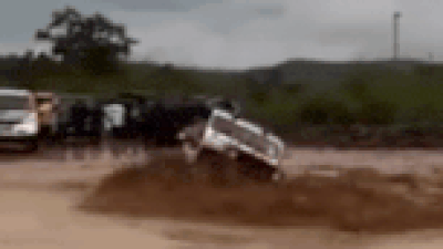  SUV flips, vanishes in floodwaters in Nayagaon; video sparks safety alarm