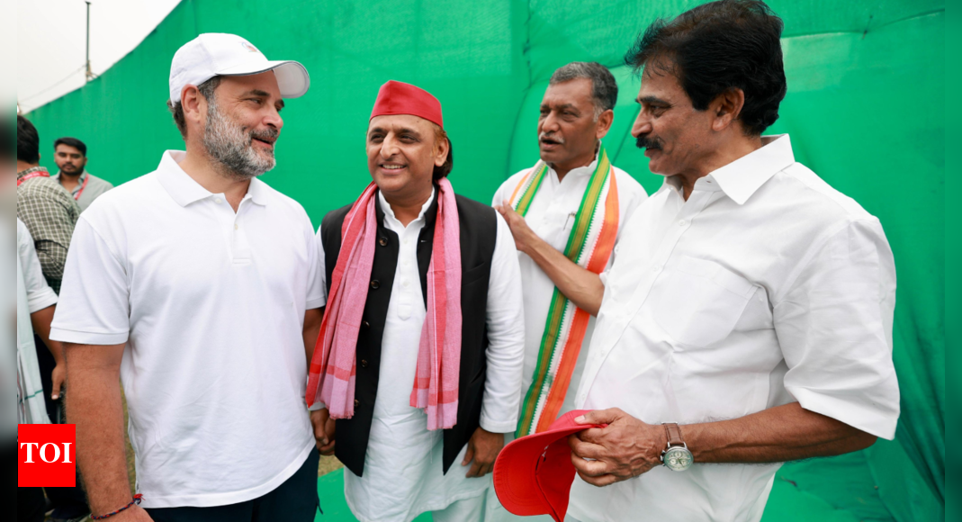 <div>Last leg of Voter Adhikar Yatra: Akhilesh Yadav joins Rahul Gandhi, Tejashwi in Bihar- Watch</div> <div>Last leg of 'Voter Adhikar Yatra': Akhilesh Yadav joins Rahul Gandhi, Tejashwi in Bihar- Watch</div>