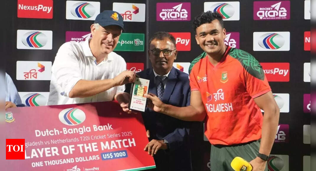 BAN vs NED, 1st T20I: Taskin Ahmed’s four-fer helps Bangladesh thrash Netherlands | Cricket Information – The Instances of India