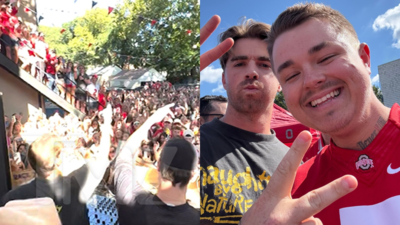 The Chainsmokers crash campus party and turn it into wild concert before Texas vs Ohio State game