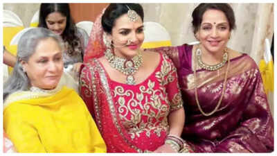 Pregnant Esha Deol renewed vows with Bharat Takhtani, Hema Malini and Jaya Bachchan carried out rituals; couple now separated |