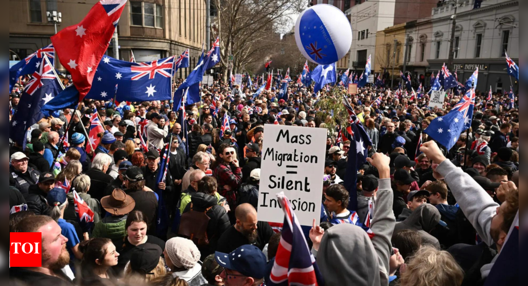 Protests in Australia: Thousands march in Sydney protesting immigrants; refugee group holds counter rally Protests in Australia: Thousands march in Sydney protesting immigrants; refugee group holds counter rally