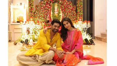 Dev and Rukmini celebrate Ganesh Chaturthi with family and friends