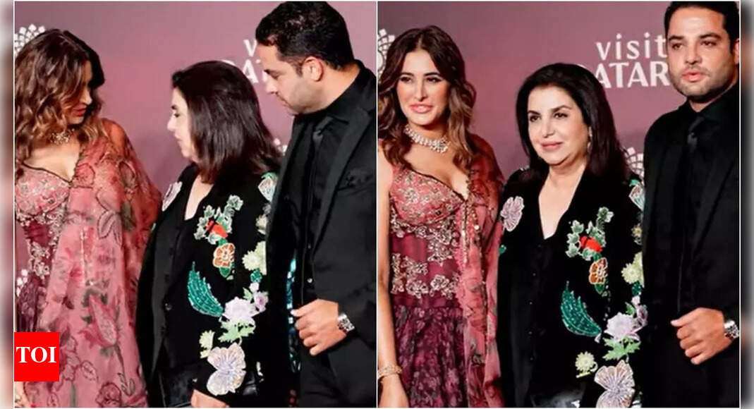 Nargis Fakhri makes first appearance with husband Tony Beig after secret wedding; poses with Farah Khan | Hindi Movie News – The Times of India