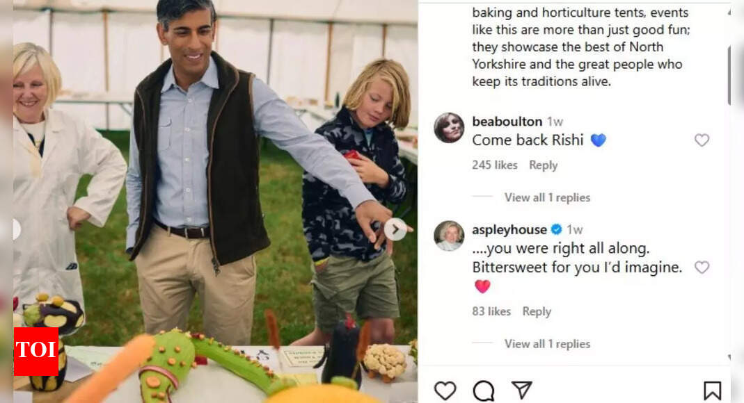 'You were right all along': 'Come back Rishi' posts on ex-UK PM's Instagram viral
