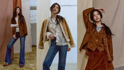 Suzy maps early-fall outfits in suede layers and lean denim