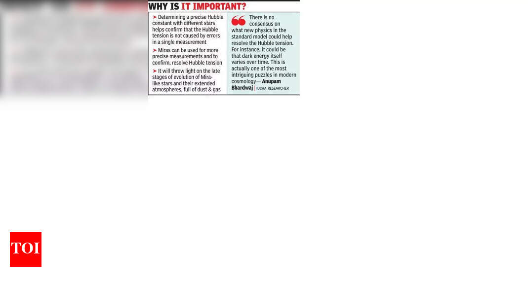 IUCAA researchers use Mira stars to measure rate of universe’s expansion post image