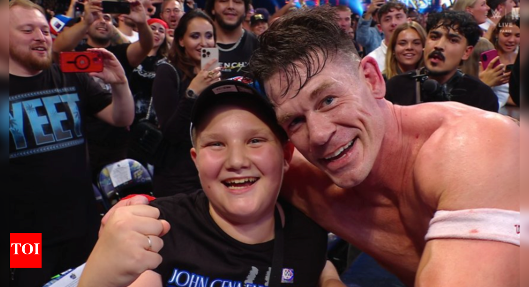 WWE Clash in Paris 2025: John Cena poses with fan and says 'We're back' after win over Logan Paul