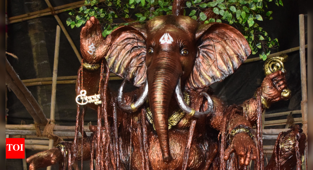 TOI Ganeshotsav series: Eco-friendly idols made with mud, roots and rope give off stunning effect this season across Mumbai