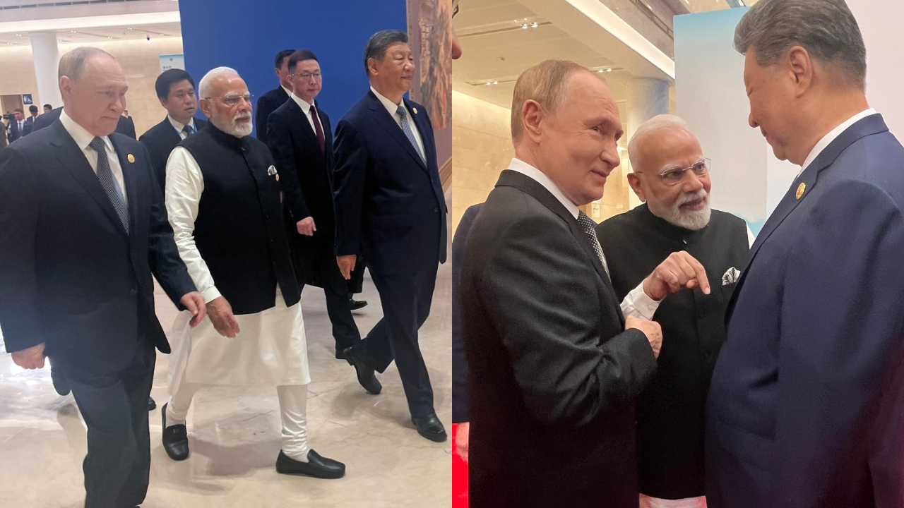 Always a delight': Russia-India-China troika on display; PM Modi, Putin, Xi  share warm moments at SCO Summit | India News - The Times of India