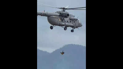 IAF airlifts Chhattisgarh man stranded 12 hours in flooded Shabari river in Bastar