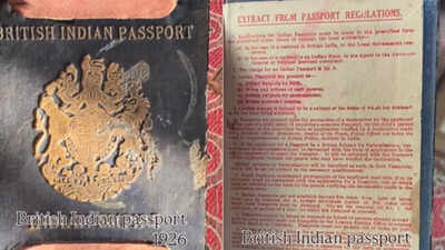  100-year-old British Indian passport from 1926, leaves netizens in awe