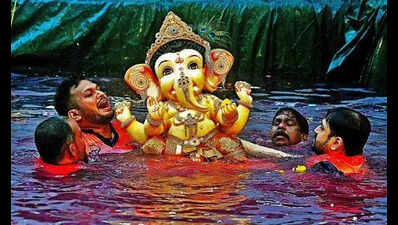 Over 36k idols immersed on 5th day of Ganpati festival